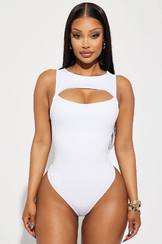 Eli Cut Out Bodysuit - White