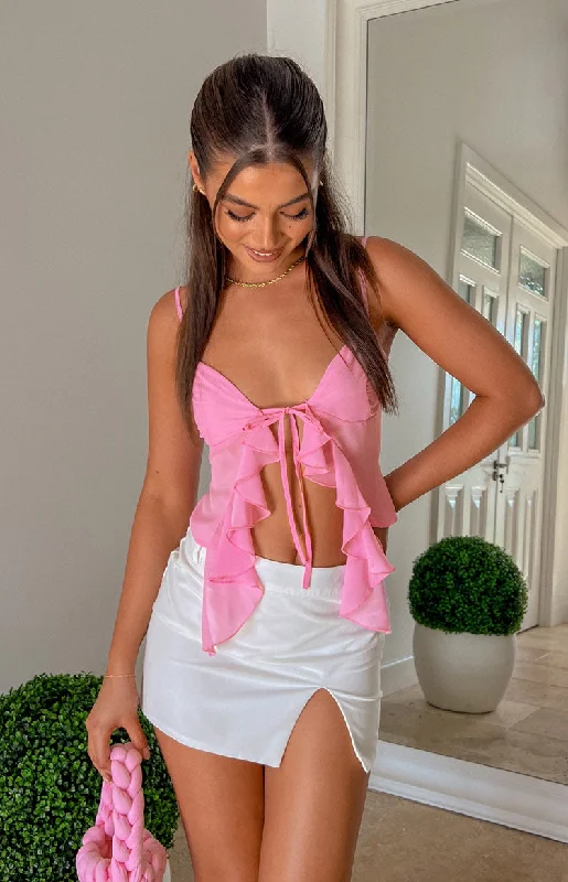 elle-pink-frill-cami-top