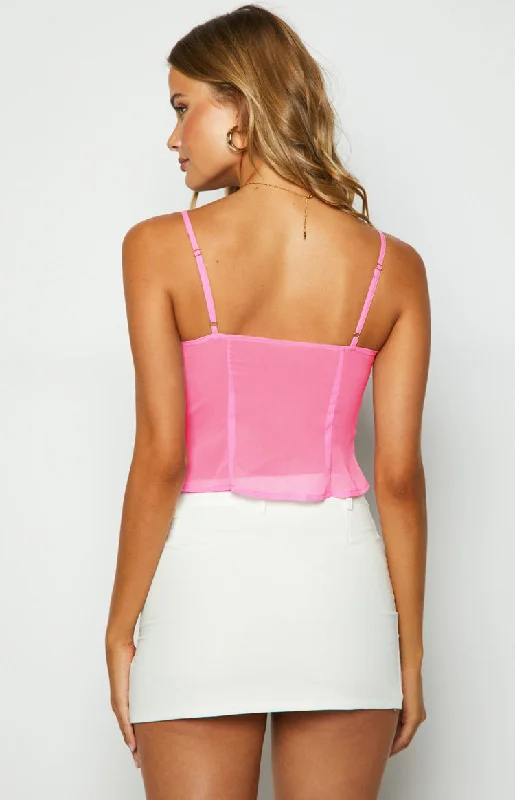 elle-pink-frill-cami-top