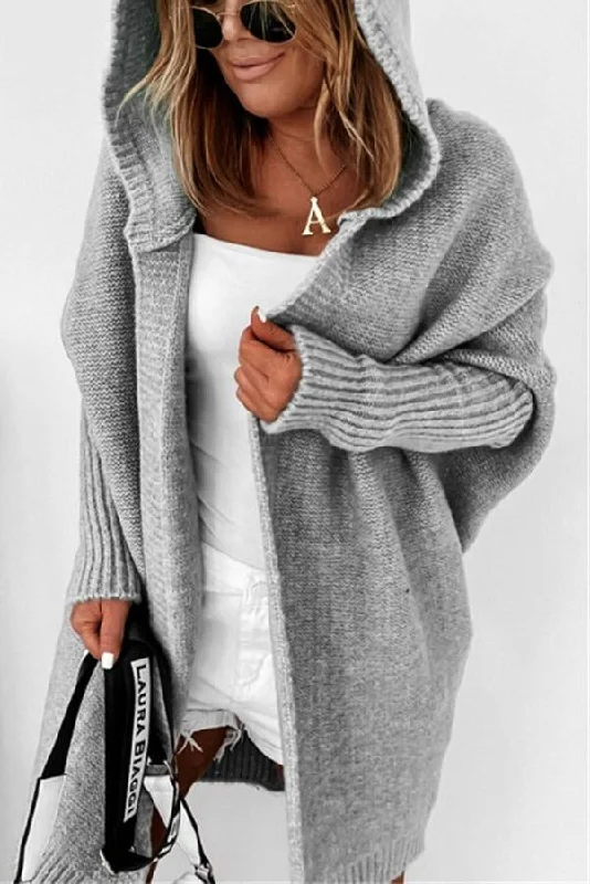 fall-for-nyc-solid-hooded-casual-cardigan