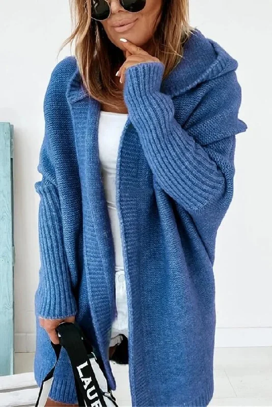 fall-for-nyc-solid-hooded-casual-cardigan