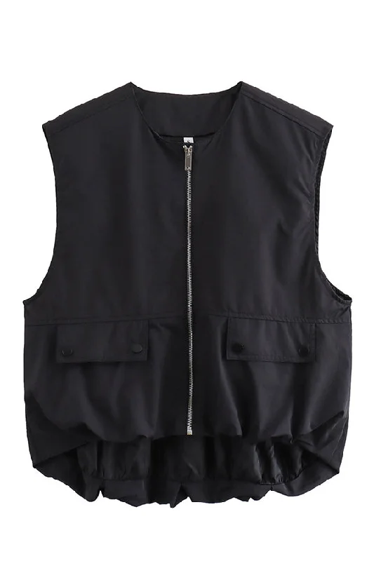 fashionable-loose-sleeveless-pocket-casual-jackets