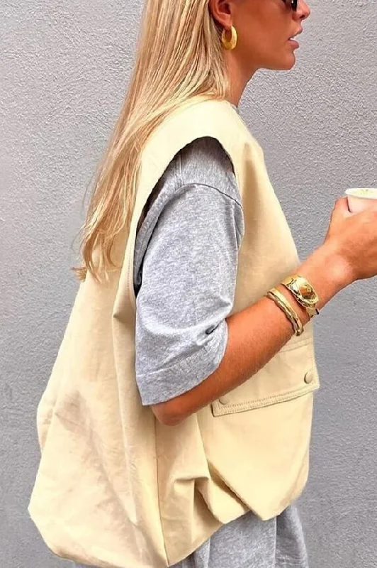 fashionable-loose-sleeveless-pocket-casual-jackets