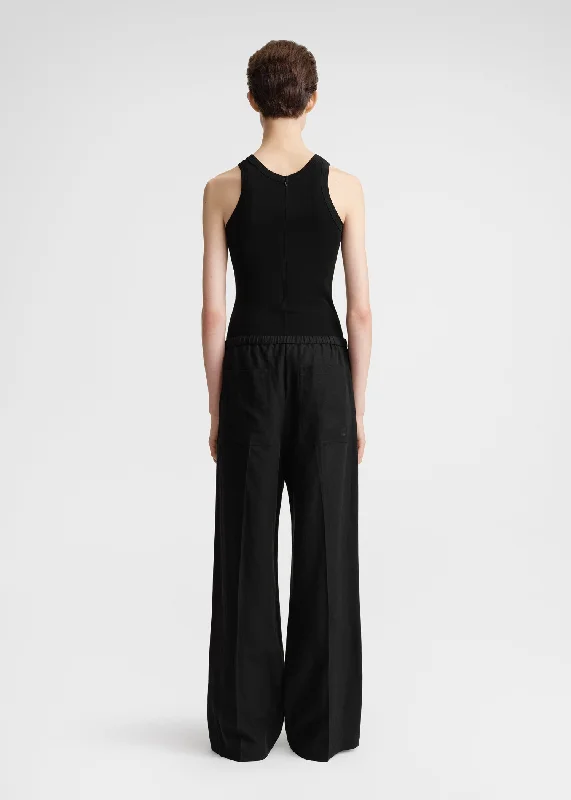 fluid-drawstring-trouser-black