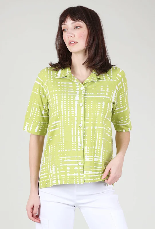 Dash Camp Shirt, Lime Punch