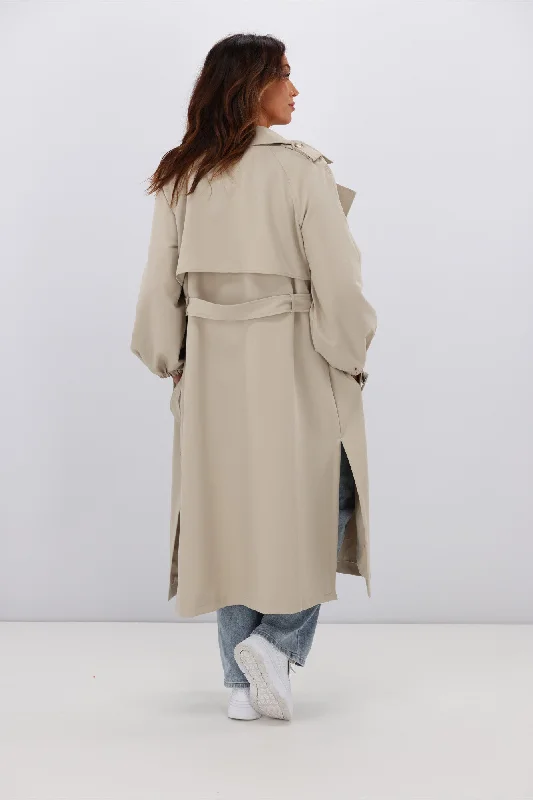 fria-stella-drape-blousen-sleeve-trench-coat-sand