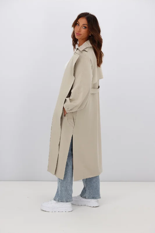 fria-stella-drape-blousen-sleeve-trench-coat-sand