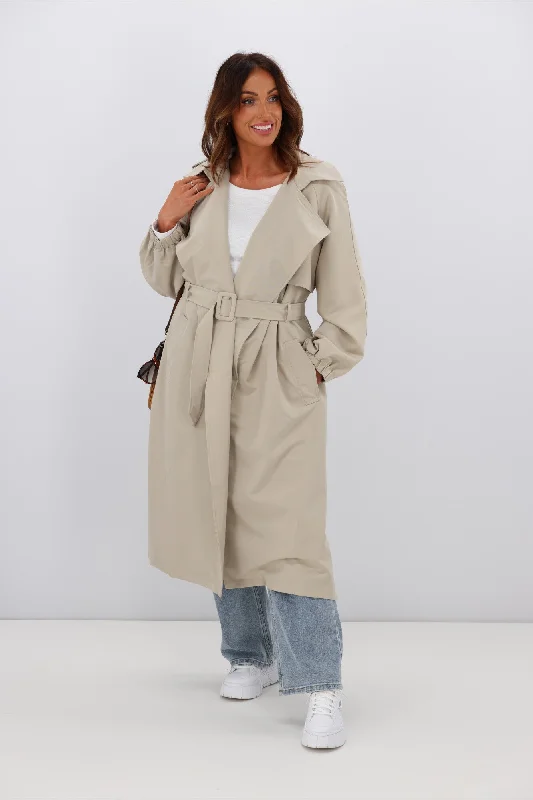 fria-stella-drape-blousen-sleeve-trench-coat-sand