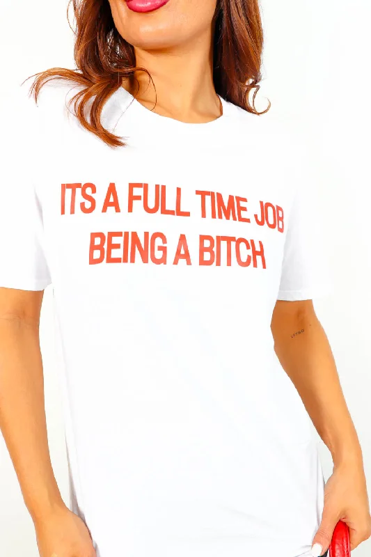 full-time-b-white-red-graphic-slogan-t-shirt