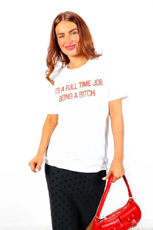 full-time-b-white-red-graphic-slogan-t-shirt