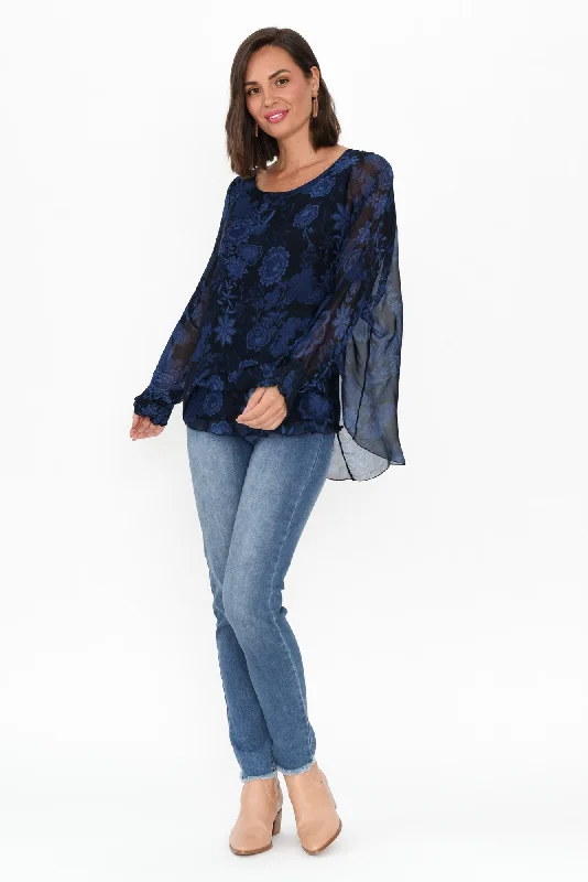 gaia-navy-floral-silk-layer-top