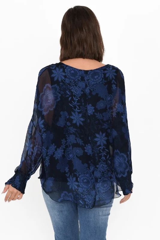 gaia-navy-floral-silk-layer-top