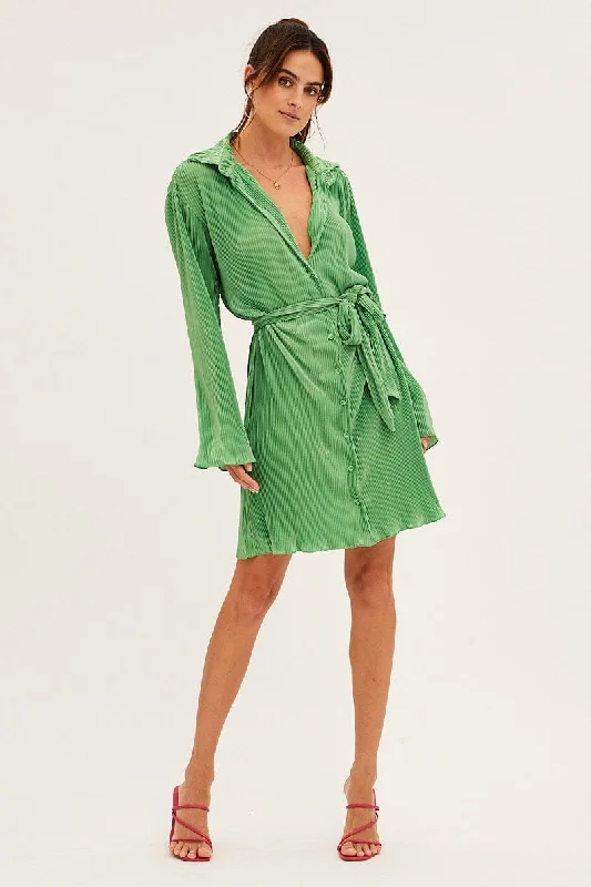 green-plisse-shirt-dress-front-button-dd12751-f3