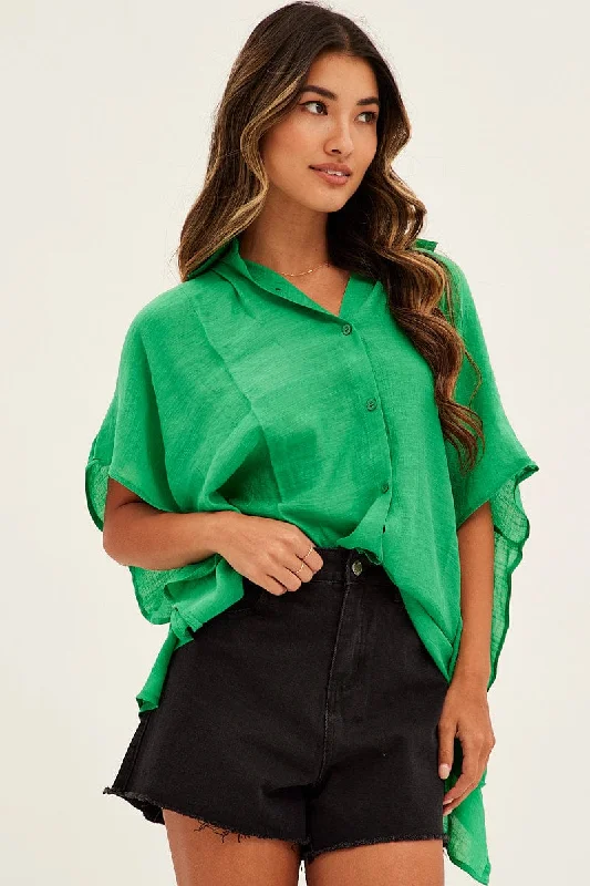 green-short-sleeve-shirt-collared-longline-wc1250-47wb