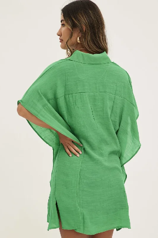 green-short-sleeve-shirt-collared-longline-wc1250-47wb