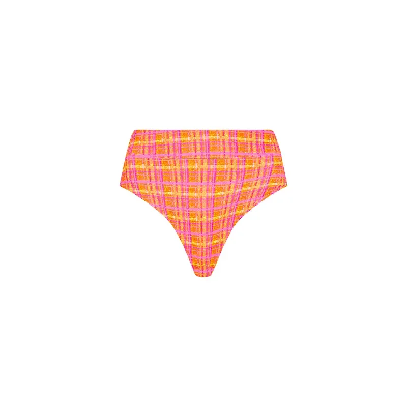 High Hip Cheeky Bikini Bottom - Peaches