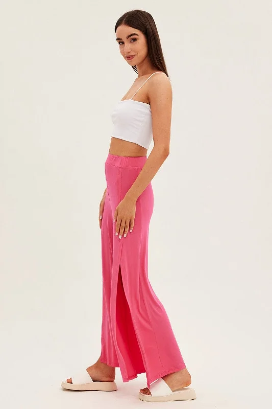 hot-pink-wide-leg-pants-high-rise-front-split-bt2561-38pb