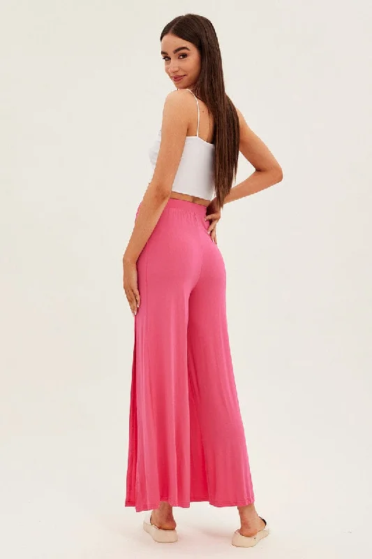 hot-pink-wide-leg-pants-high-rise-front-split-bt2561-38pb