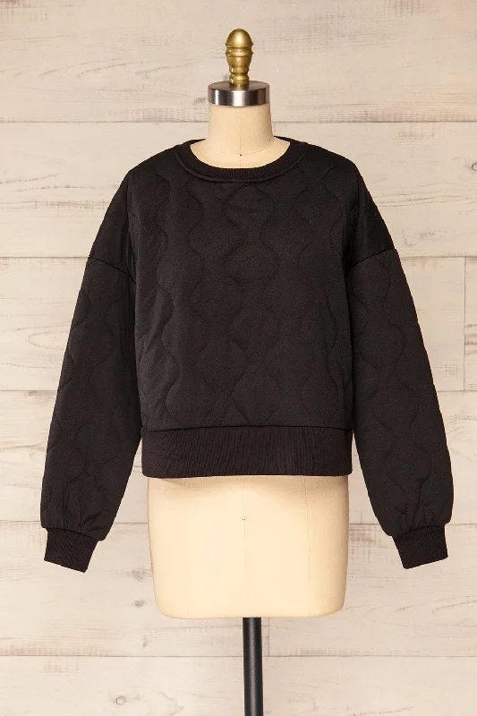 Invern | Cropped Quilted Sweater