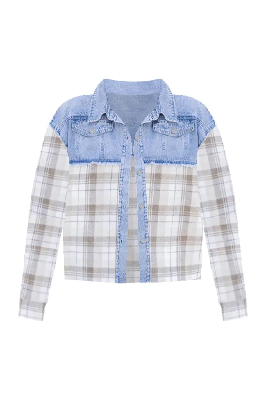 ivory-and-beige-plaid-detail-denim-jacket