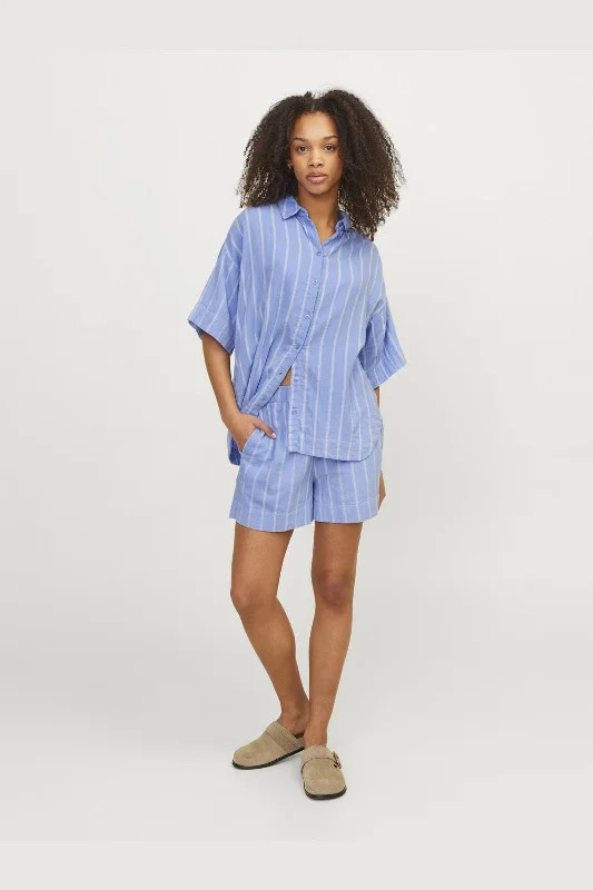 jjxx-jxmia-muslin-shorts-4486806-silver-lake-blue-stripes