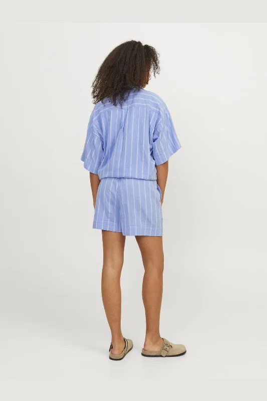 jjxx-jxmia-muslin-shorts-4486806-silver-lake-blue-stripes