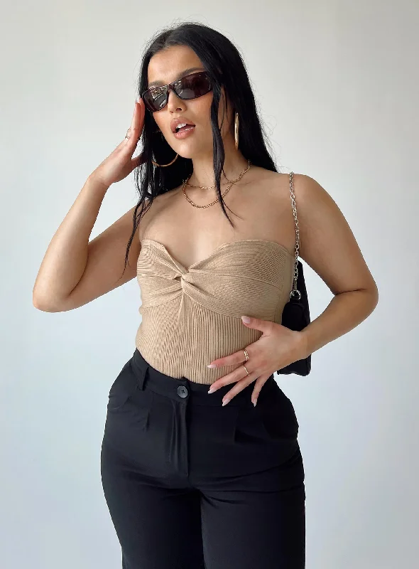 Kallista Bodysuit Beige