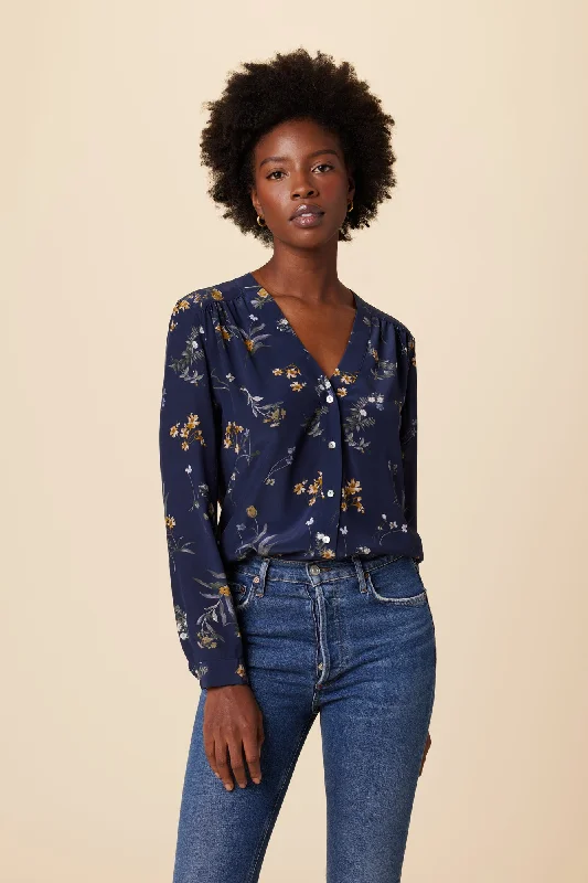 Kaya Washable Silk Blouse - Ana Floral