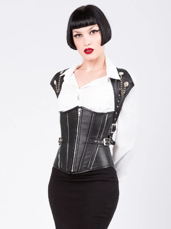 leather-zip-buckle-halterneck-corset