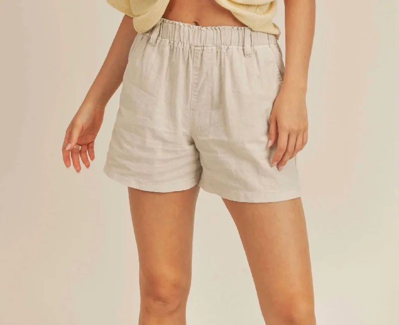 Linen Short In Natural