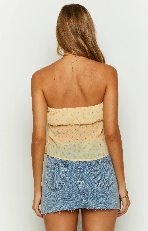 lou-lou-yellow-floral-strapless-top