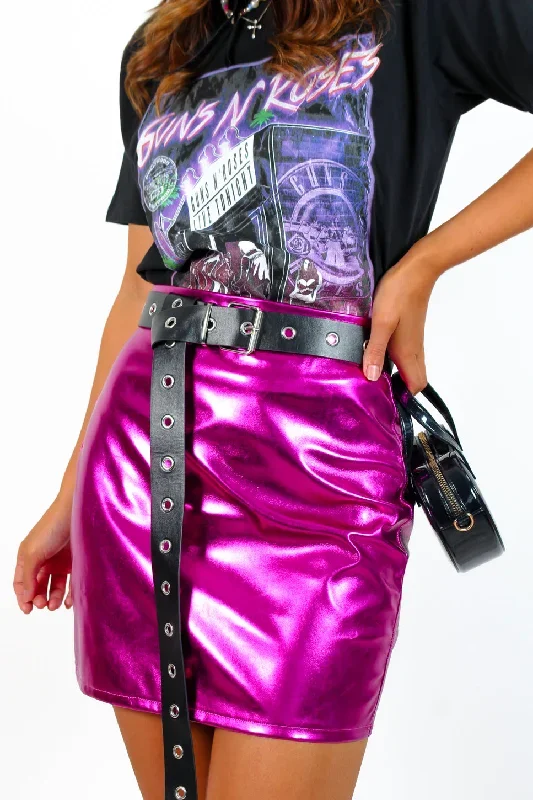 love-your-reflection-magenta-metallic-skirt