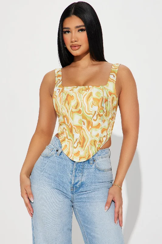 Mix It Up Corset Top - Multi Color