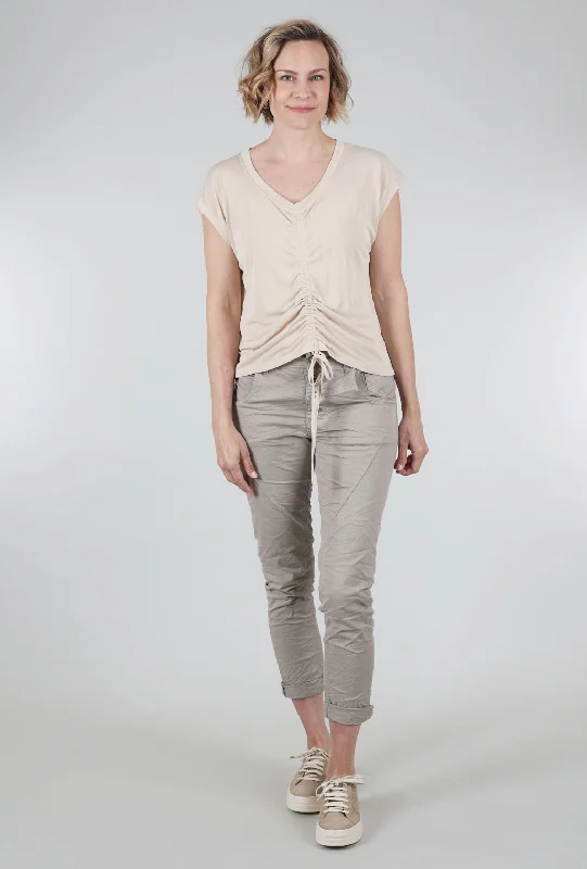 mystree-front-ruched-modal-top-13489-front-ruched-modal-top-sand