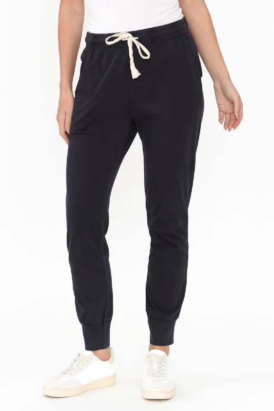 Navy Wash Out Lounge Pants