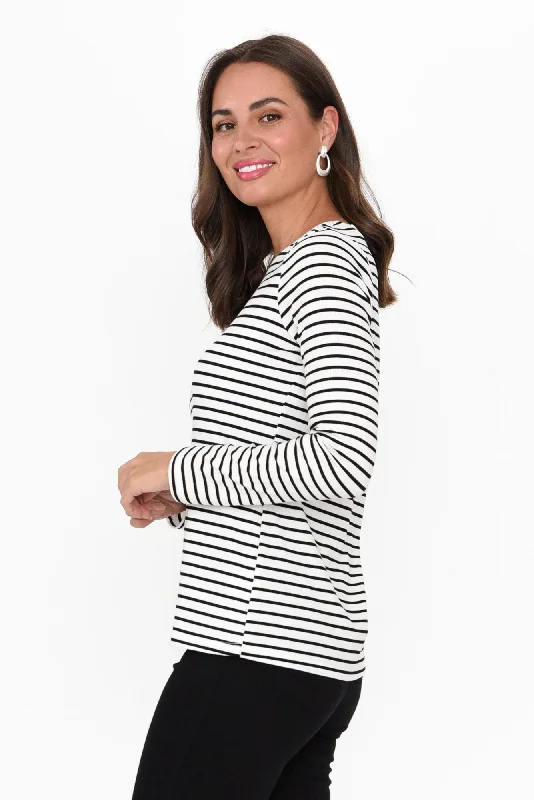 newport-black-stripe-cotton-top