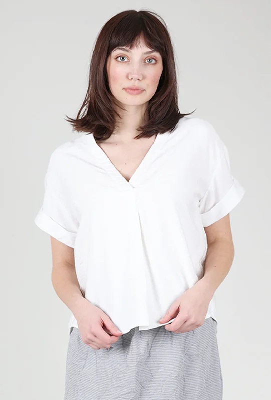 Rayon Mila Top, White