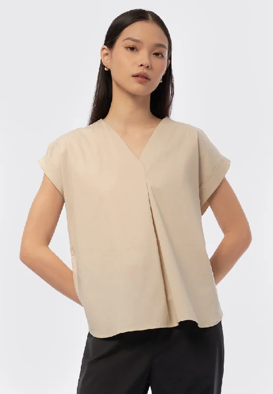 O-Ring Short Sleeve Blouse