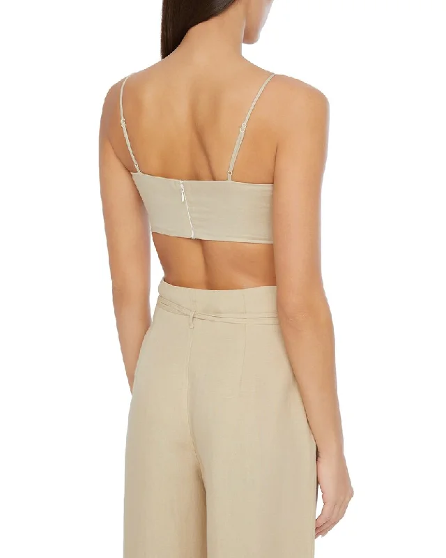 onia-air-linen-blend-foldover-cropped-top