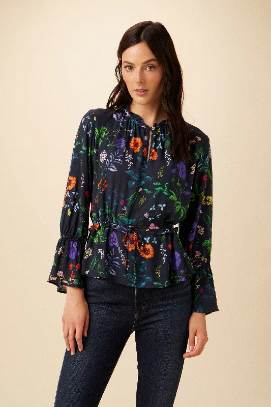 Paige Ecovero Blouse - Stella Floral Navy