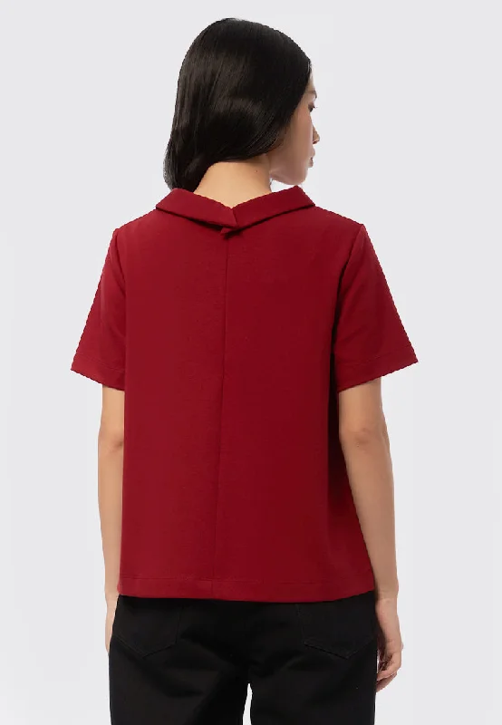 peterpan-collar-short-sleeve-blouse-24g041-dark-red