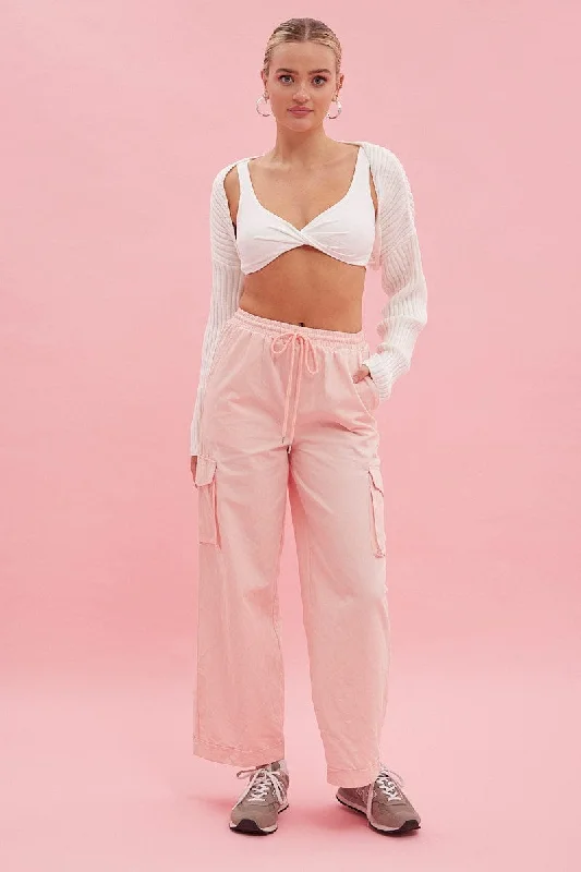 pink-cargo-pant-wide-leg-elastic-waist-cotton-twill-bt9249-81mb