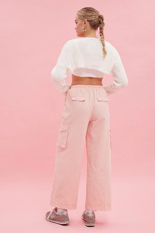 pink-cargo-pant-wide-leg-elastic-waist-cotton-twill-bt9249-81mb