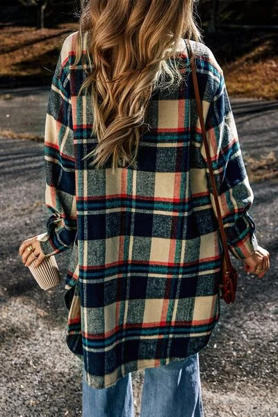 plaid-button-up-long-sleeve-slit-shacket