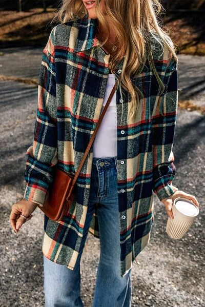 plaid-button-up-long-sleeve-slit-shacket