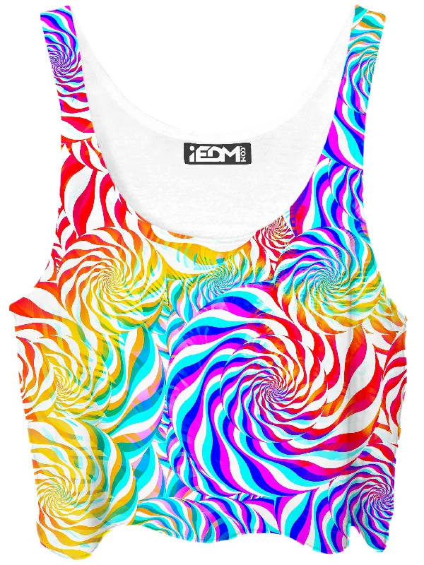 PLUR Rainbow Crop Top