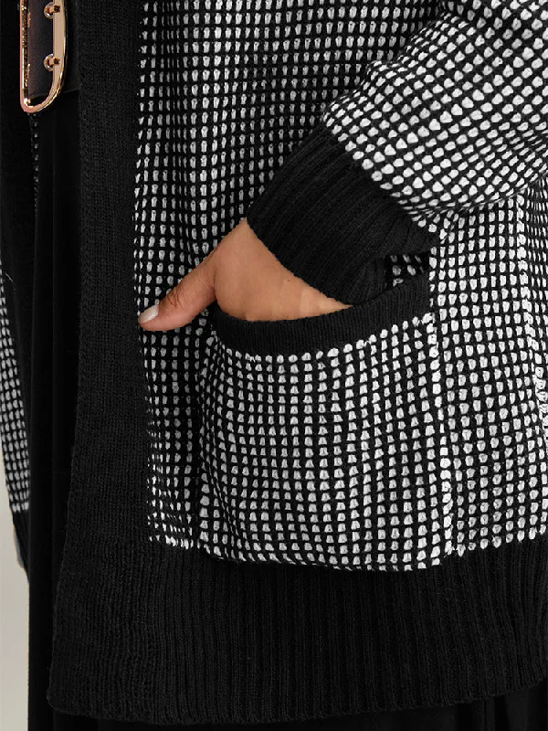 polka-dot-patched-pocket-drop-shoulder-cardigan