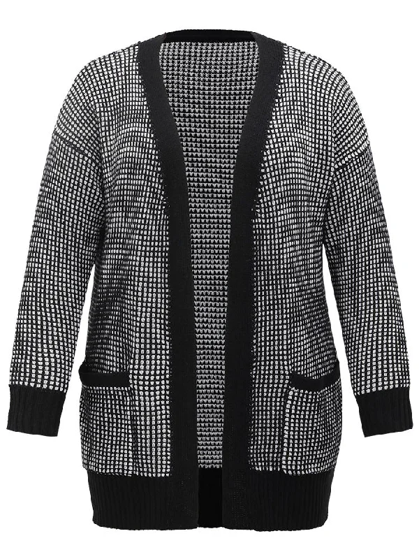 polka-dot-patched-pocket-drop-shoulder-cardigan