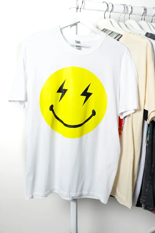 positive-energy-white-yellow-smiley-lightning-t-shirt