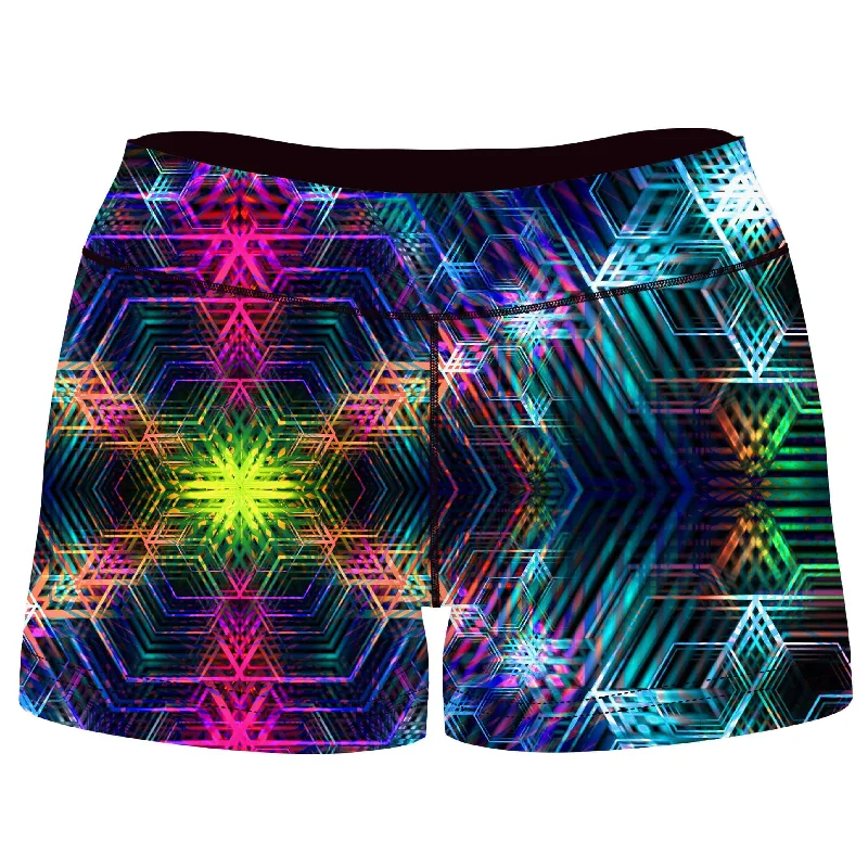 Psychedelia High-Waisted Women's Shorts